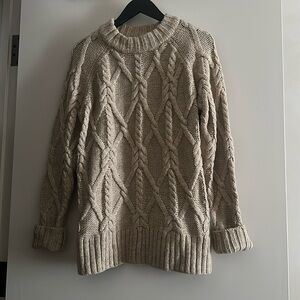 Free People Oversized Cableknit sweater size S